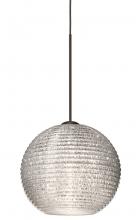 Besa Lighting 1XT-4615GL-LED-BR - Besa Pendant Kristall 6 Bronze Glitter 1x5W LED