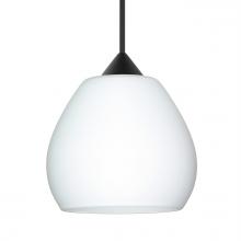 Besa Lighting 1XT-560507-LED-BK - Besa Pendant Tay Tay, Black Finish, Opal Matte 1x5W LED