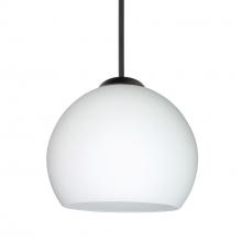 Besa Lighting 1XT-565807-LED-BK - Besa Pendant Palla 5, Black Finish, Opal Matte 1x5W LED