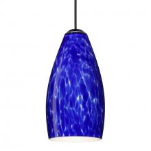 Besa Lighting 1XT-719886-LED-BK - Besa Pendant Karli, Black Finish, Blue Cloud 1x5W LED