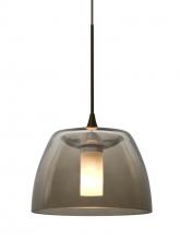 Besa Lighting 1XT-SPURSM-LED-BR - Besa Spur Cord Pendant, Smoke, Bronze Finish, 1x3W LED