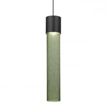 Besa Lighting 1XT-WAND12MS-LED-BK - Besa Wanda 12 Pendant, Moss Bubble, Black Finish, 1x3W LED