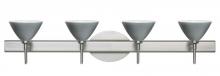 Besa Lighting 4SW-1743TN-LED-SN - Besa Wall Domi Satin Nickel Titan 4x5W LED