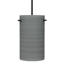 Besa Lighting J-4005TN-LED-BK - Besa Tamburo 5 Pendant, Titan, Black Finish, 1x11W LED