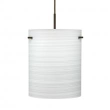 Besa Lighting J-4006KR-LED-BR - Besa Tamburo 8 Pendant, Chalk, Bronze Finish, 1x11W LED