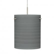 Besa Lighting J-4006TN-LED-SN - Besa Tamburo 8 Pendant, Titan, Black Finish, 1x11W LED