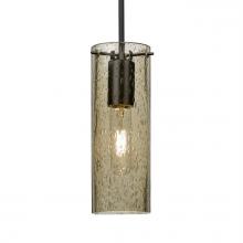 Besa Lighting J-JUNI10LT-EDIL-BK - Besa, Juni 10 Pendant For Multiport Canopy, Latte Bubble, Black, 1x4W LED Filament