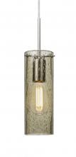 Besa Lighting J-JUNI10LT-EDIL-SN - Besa, Juni 10 Pendant For Multiport Canopy, Latte Bubble, Satin Nickel, 1x4W LED Fila