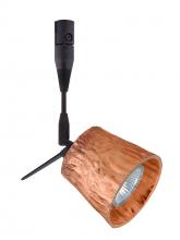 Besa Lighting RSP-5145CF-12-BR - Besa Spotlight With 12" Stem Nico 3 Bronze Stone Copper Foil 1x50W Halogen Mr16