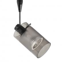 Besa Lighting RSP-6524ES-LED-BK - Besa, Scope Spotlight, Smoke/Frost, Black Finish, 1x7W LED