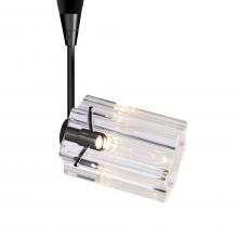 Besa Lighting RSP-ICE4CL-LED-BK - Besa Ice 4 Spotlight, Clear Glass, Black Finish, 1x3W LED