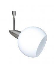 Besa Lighting SP-155907-18-SN - Besa Spotlight With 18" Stem Palla 3 Satin Nickel Opal Matte 1x35W Halogen Mr11