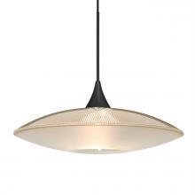 Besa Lighting X-6294GD-LED-BK - Besa Pendant For Multiport Canopy Spazio, Black Finish, Gold/Frost 1x5W LED