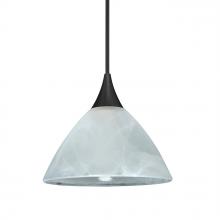 Besa Lighting XP-174352-LED-BK - Besa Pendant Domi, Black Finish, Marble 1x5W LED