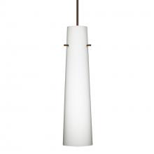 Besa Lighting XP-567407-BR-277 - Besa Camino Pendant Bronze Opal Matte 1x50W Halogen, 277V