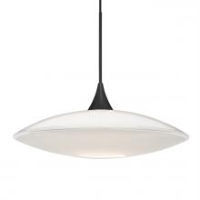 Besa Lighting XP-629406-LED-BK - Besa Pendant Spazio, Black Finish, Opal Glossy 1x5W LED