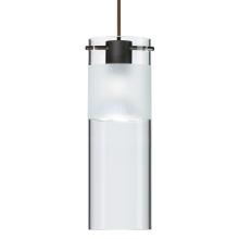 Besa Lighting XP-6527EC-LED-BR - Besa, Scope 7 Cord Pendant, Clear/Frost, Bronze Finish, 1x5W LED