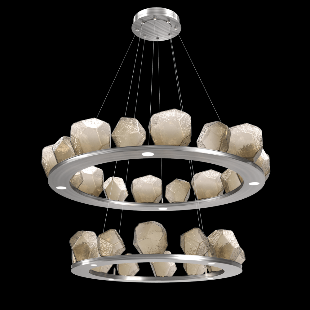 Two Tier Gem Ring Chandelier-2B