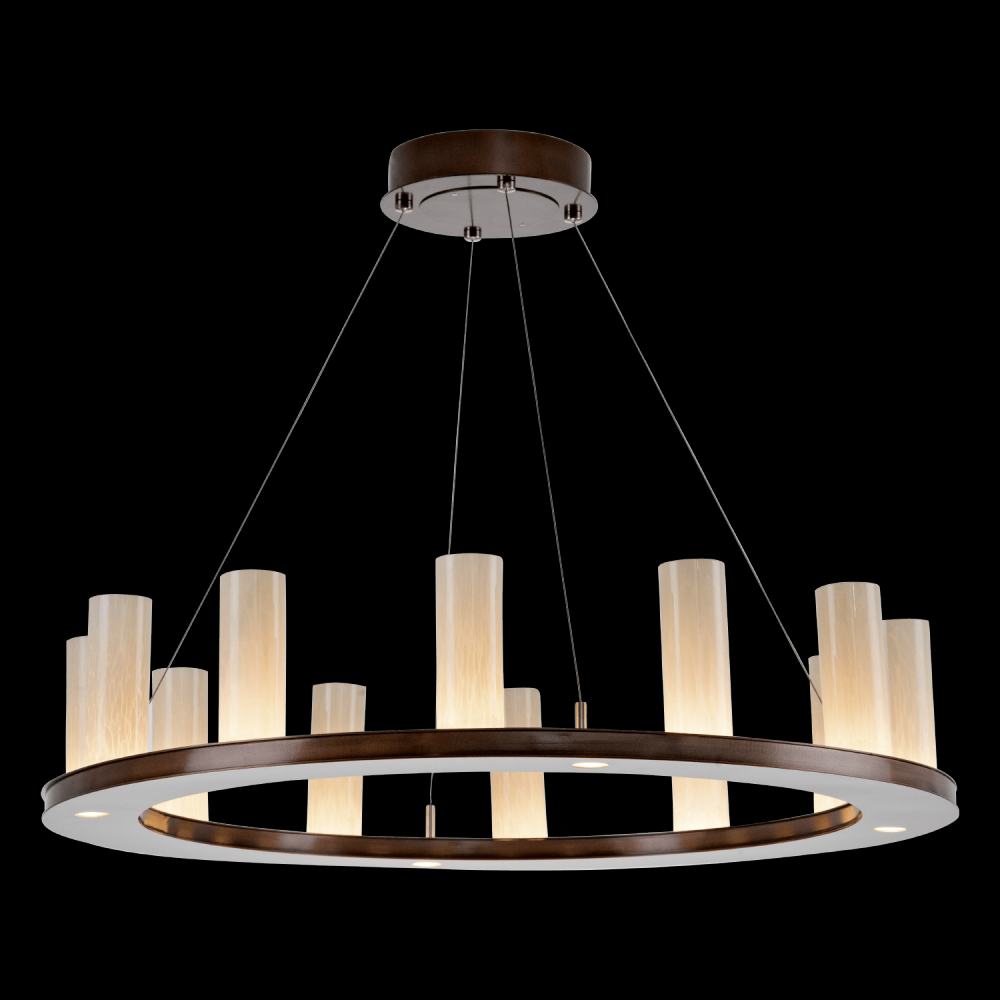 Corona Ring Chandelier-0E-Gunmetal