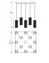 Hammerton CHB0020-12-FB-F-C01-E2 - Downtown Mesh Square Multi-Port-12