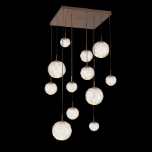  CHB0092-12-BB-A-C01-L3 - Gaia Square Multi-Pendant Chandelier