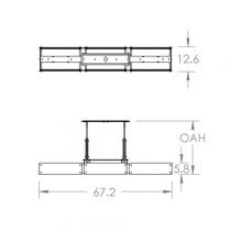 Hammerton PLB0026-0D-SN-IW-001-L3 - Urban Loft Trestle Linear Suspension-0D-Satin Nickel