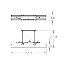 Hammerton PLB0032-0C-RB-BG-001-L3 - Ironwood Linear Suspension-0C-Oil Rubbed Bronze