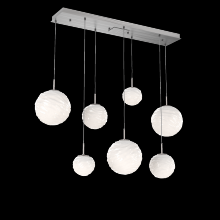 Hammerton PLB0092-07-SN-WL-C01-L3 - Gaia Linear Multi-Pendant Chandelier