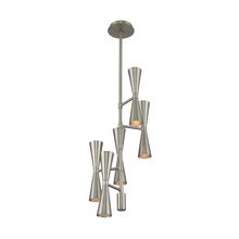 Anzalone Electric and Lighting Items 310472SN - Milo 10 Light Foyer Chandelier