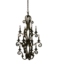 Anzalone Electric and Lighting Items 4038AC - Ibiza 12 Light Foyer