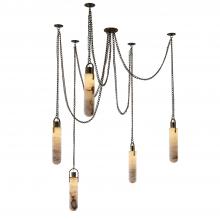 Anzalone Electric and Lighting Items 519275WB - Flint 5 Light LED Multi-Drop Pendant