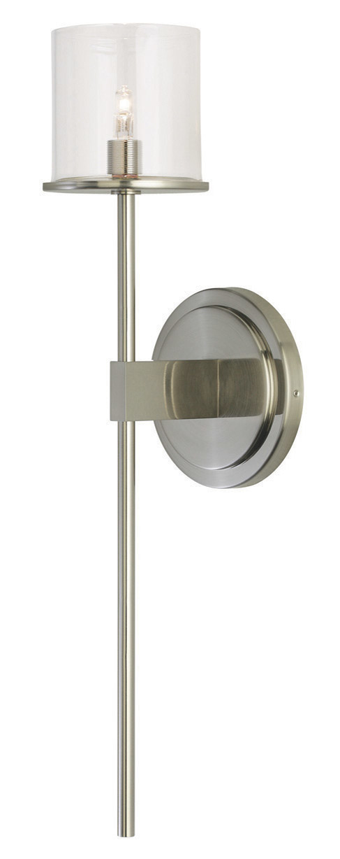 Wall Sconce Eldora Long Clear Satin Nickel LED G4 JC 2W