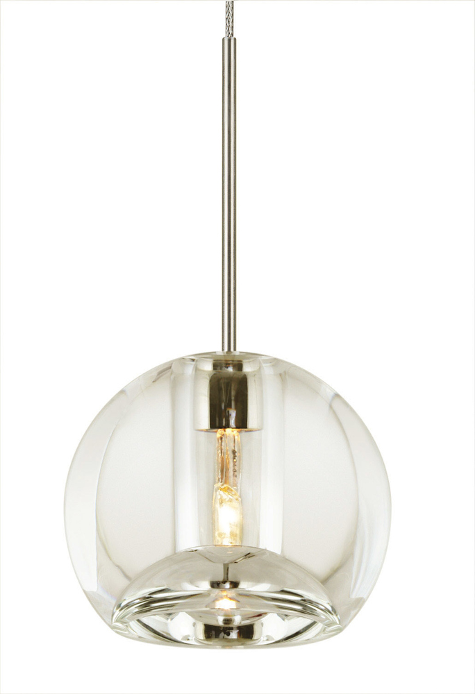 Pendant Gracie Crystal Clear Polished Nickel LED G4 2W 110lm Monopoint