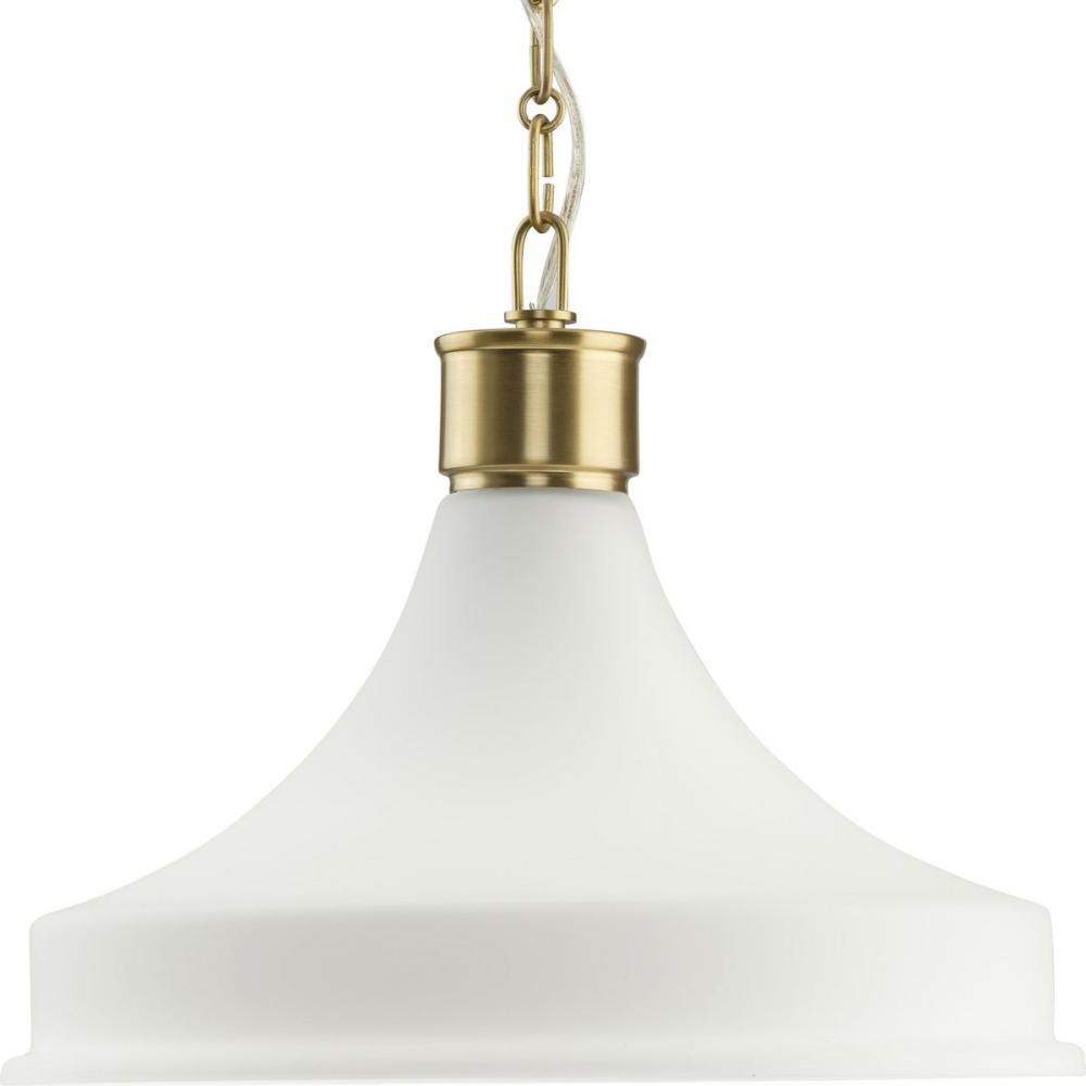 Graelyn Collection One-Light Brushed Gold New Traditional Pendant Light