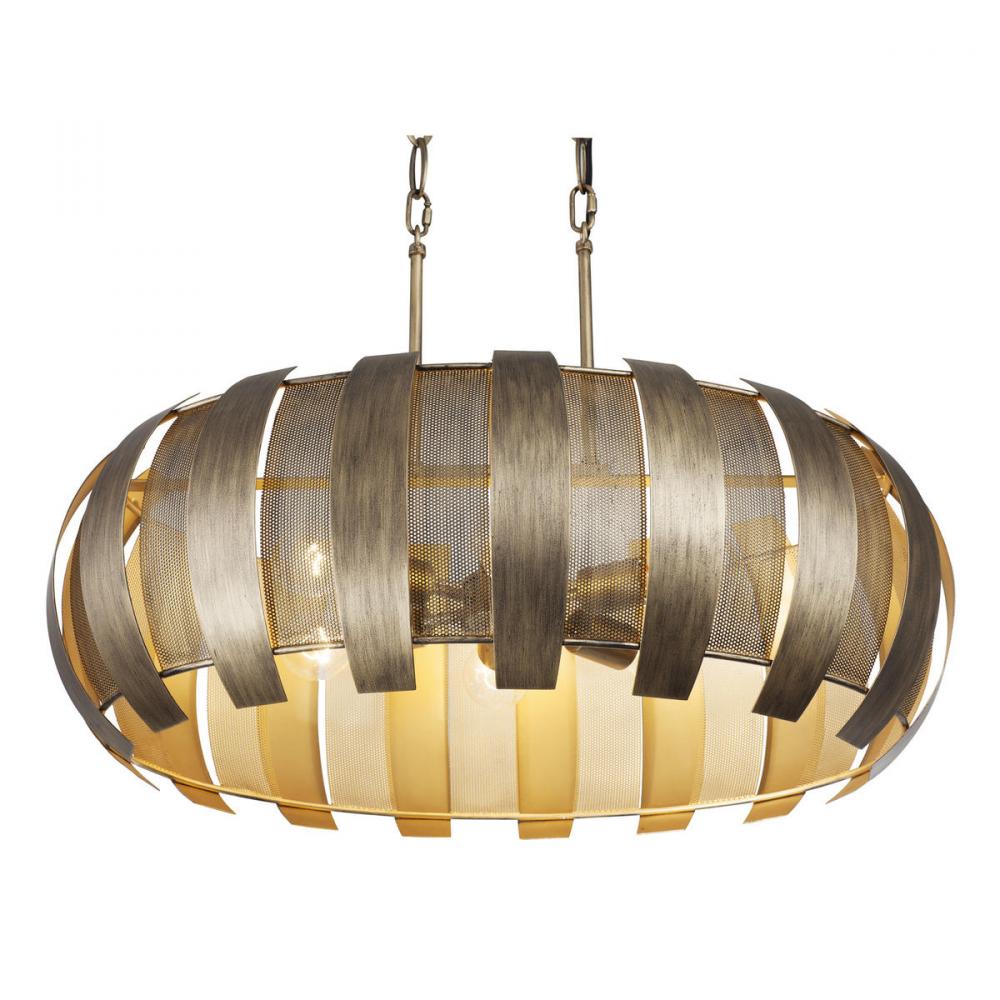 Sawyers Bar 6-Lt Linear Pendant - Havana Gold