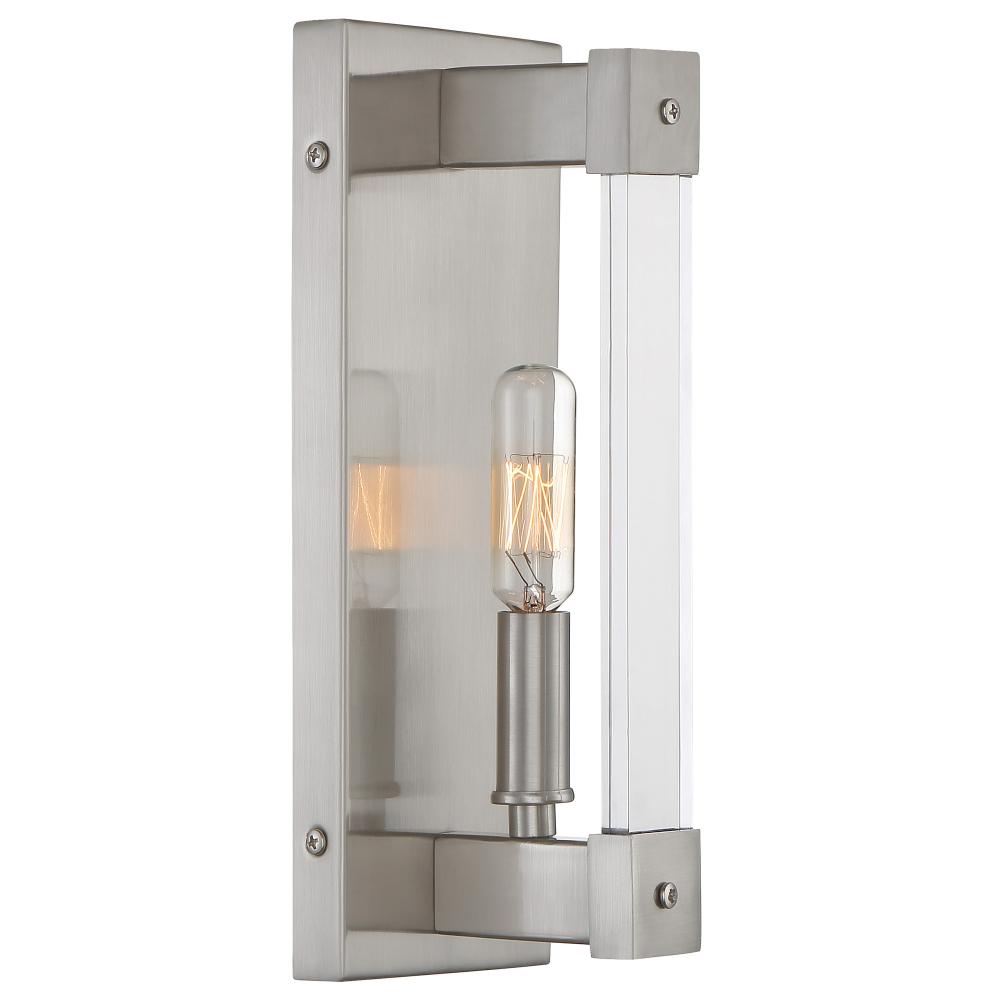 Halcyon 1-Lt Sconce - Satin Nickel