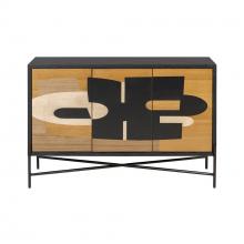 Varaluz 505ST48A - Parker Credenza - Black/Walnut/White Ashe/Cherry/Black Oak