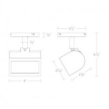 WAC US MO-3020W-CS-WT - Ocularc 3020W - 5CCT Wall Wash Monopoint