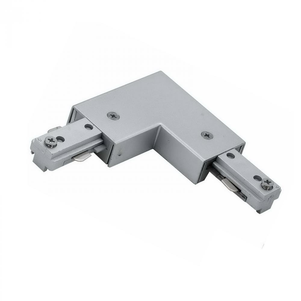 0.8" Height L Connector in Brushed Steel