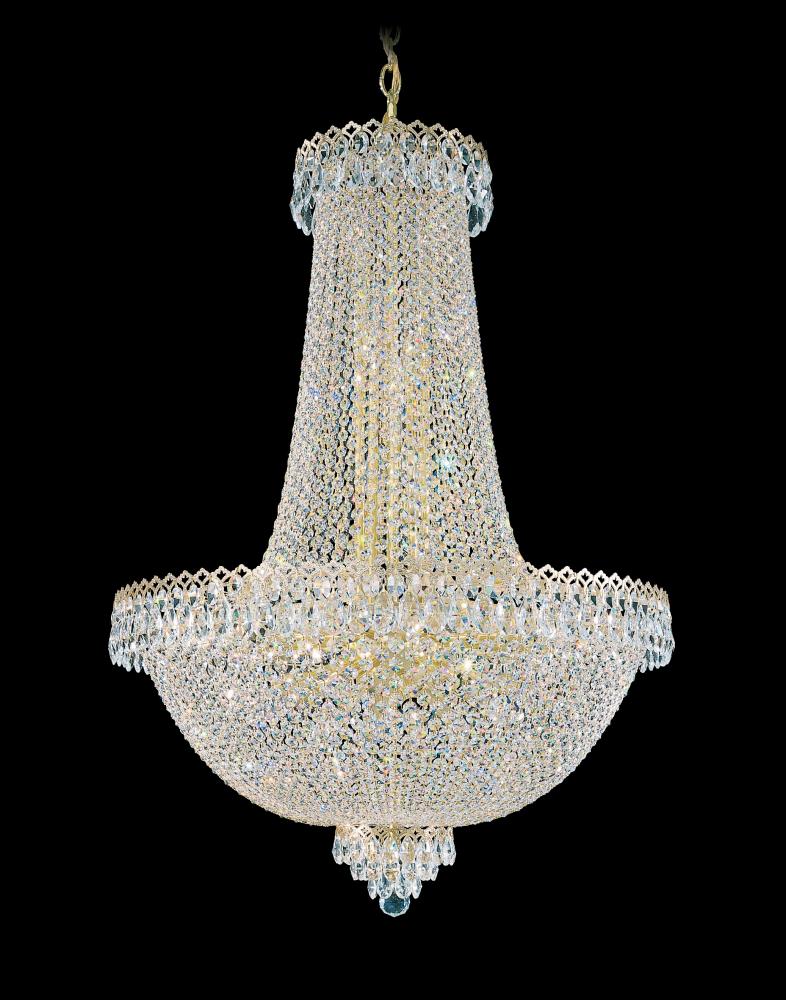 Camelot 31 Light 120V Pendant in Aurelia with Optic Crystal