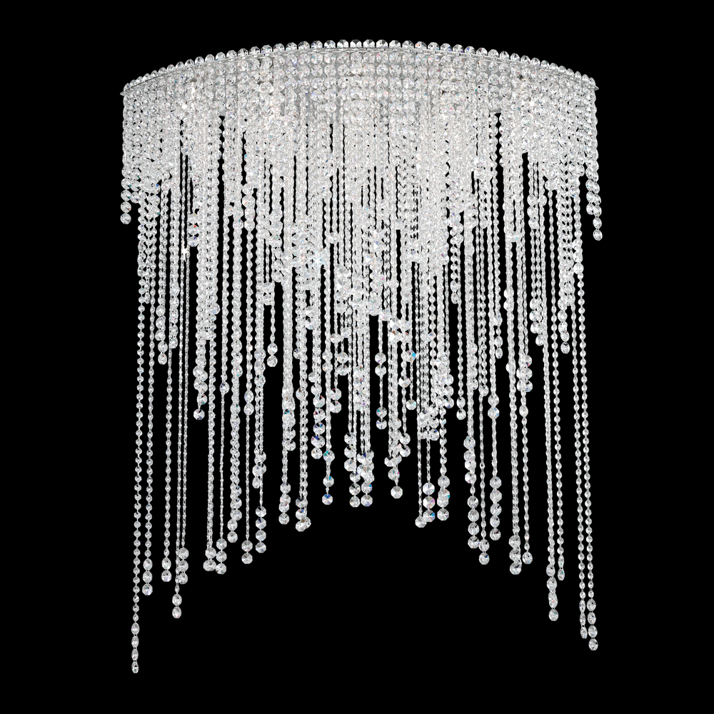 Chantant 8 Light 120V Semi-Flush Mount in Polished Stainless Steel with Radiance Crystal