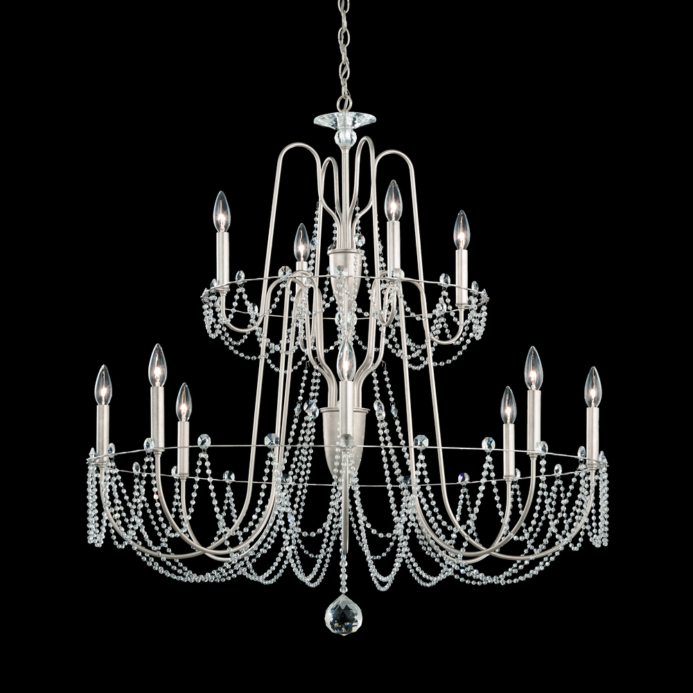 Esmery 12 Light 120V Chandelier in Aurelia with Optic Crystal