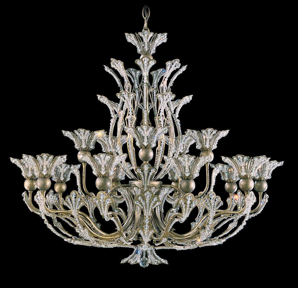 Rivendell 16 Light 120V Chandelier in French Gold with Clear Radiance Crystal