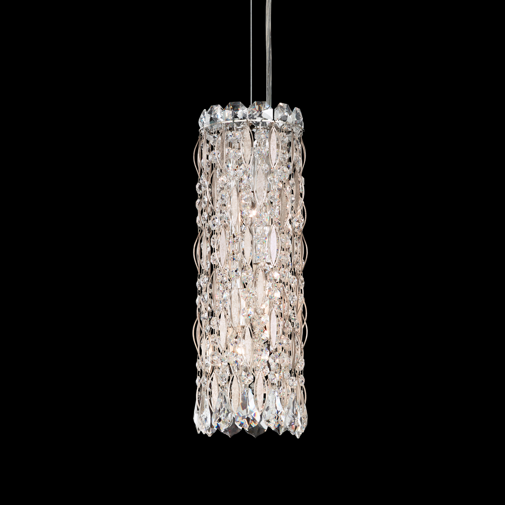 Sarella 3 Light 120V Mini Pendant in White with Radiance Crystal