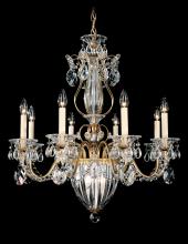 Schonbek 1870 1248-211S - Bagatelle 11 Light 120V Chandelier in Aurelia with Clear Crystals from Swarovski