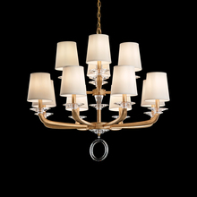 Schonbek 1870 MA1012N-26O - Emilea 12 Light 120V Chandelier in French Gold with Clear Optic Crystal