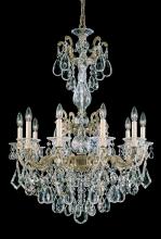 Schonbek 1870 5008-83R - La Scala 10 Light 120V Chandelier in Florentine Bronze with Clear Radiance Crystal