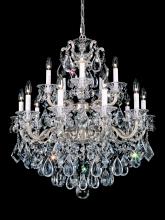 Schonbek 1870 5075-83R - La Scala 15 Light 120V Chandelier in Florentine Bronze with Clear Radiance Crystal