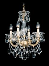 Schonbek 1870 5344-26R - La Scala 4 Light 120V Chandelier in French Gold with Clear Radiance Crystal