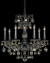 Schonbek 1870 5677-26R - Milano 7 Light 120V Chandelier in French Gold with Radiance Crystal